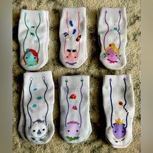 Six Pairs of 12-24 month Squid Socks